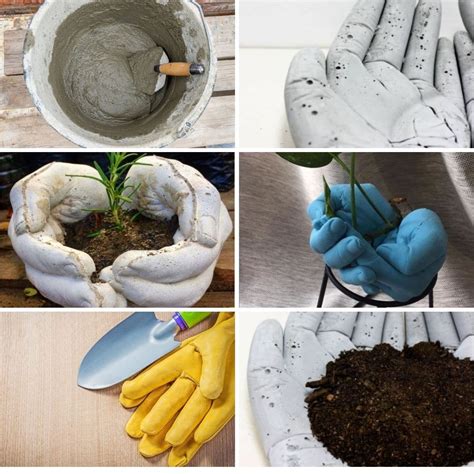 make your own concrete pots